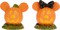 Disney Village Halloween Accessories Pumpkintown Mickey and Minnie Mouse Topiaires Figurine (Multicolor)